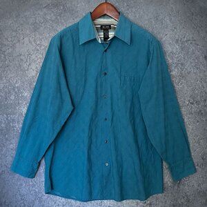 Axcess Woven Aqua-Blue Shirt, Men's XL, EUC